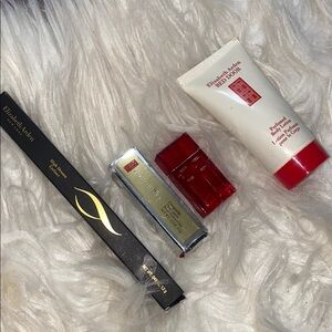 Elizabeth Arden cosmetics bundle new, Coral lipstick,gel liner,in grey black